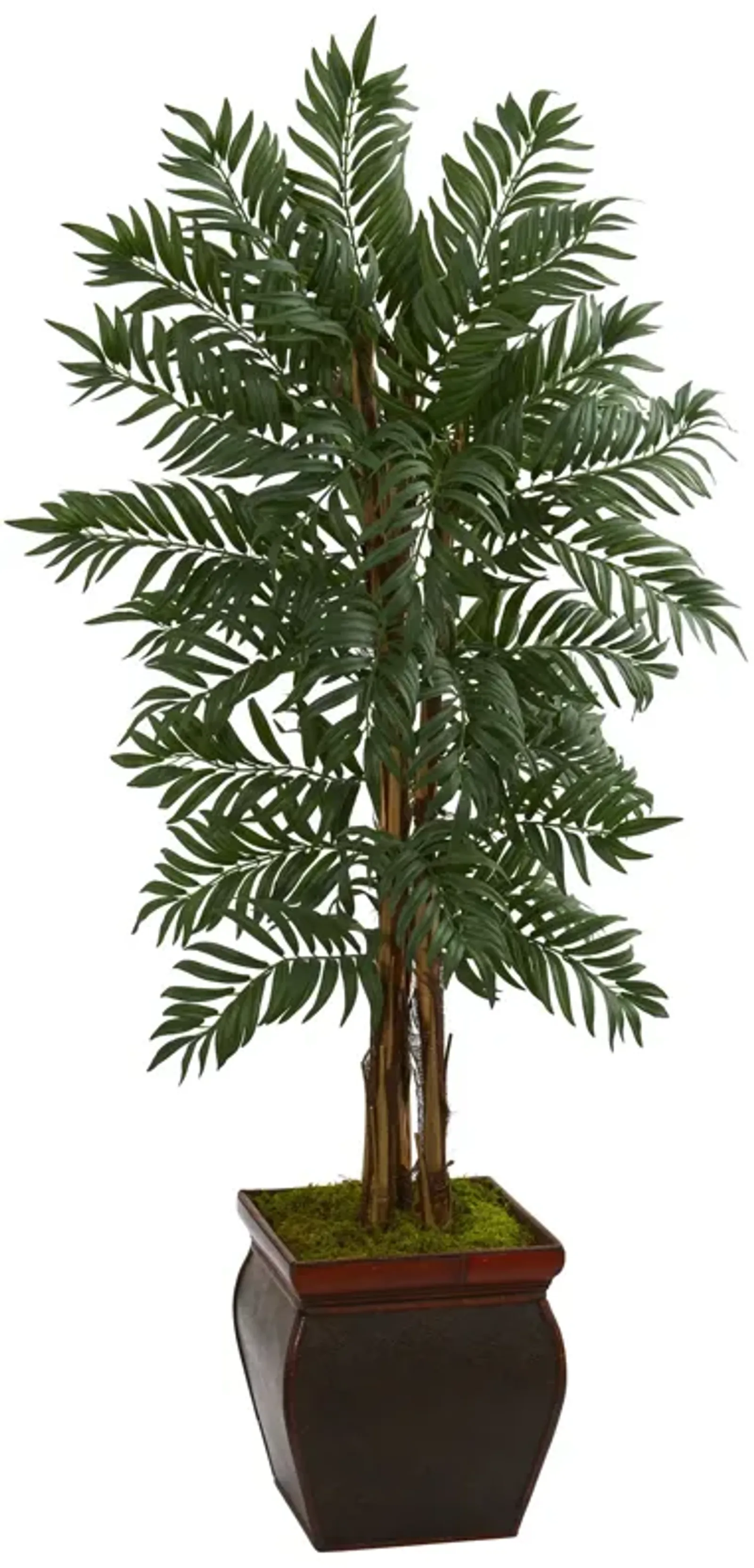 Hivvago 5 Feet Parlor Palm Artificial Tree in Decorative Planter