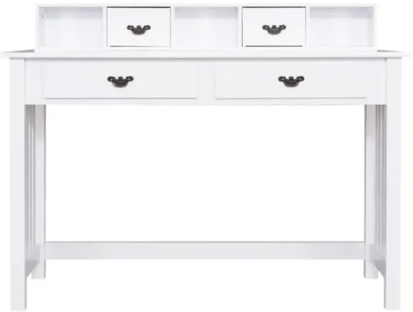 Hivvago Home Office Writing Desk with 4 Drawer Computer Study Table