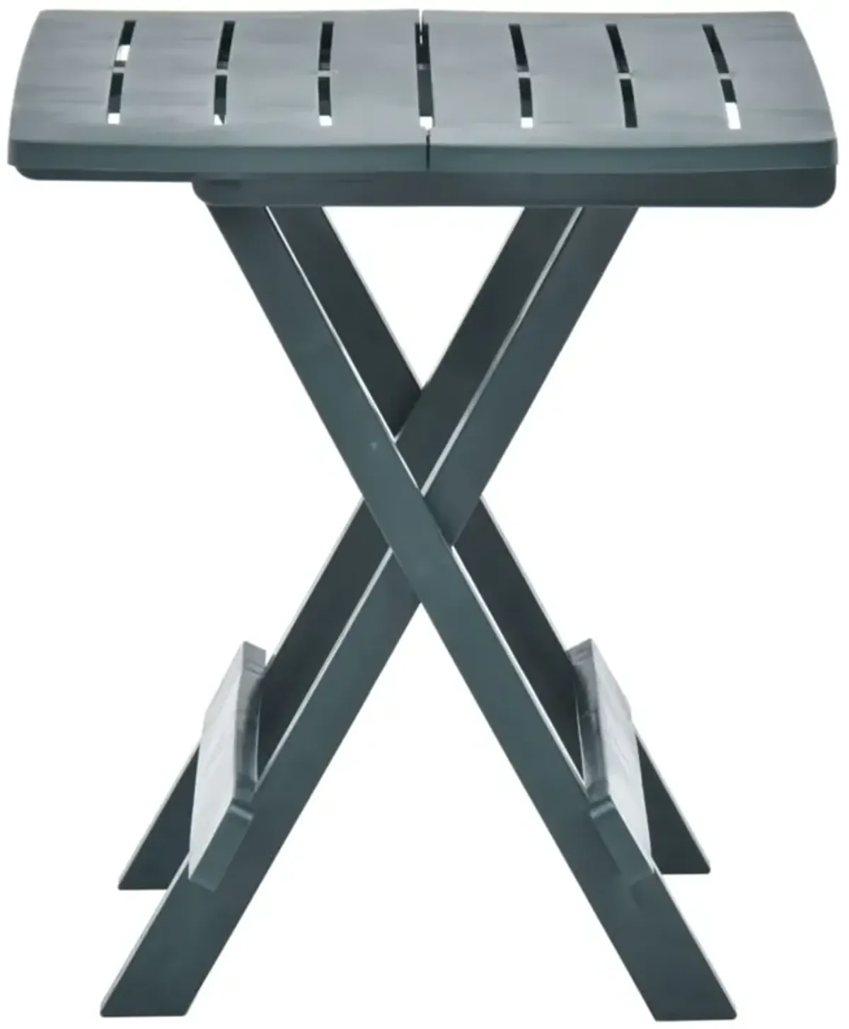 vidaXL Folding Garden Table Green 17.7"x16.9"x19.7" Plastic