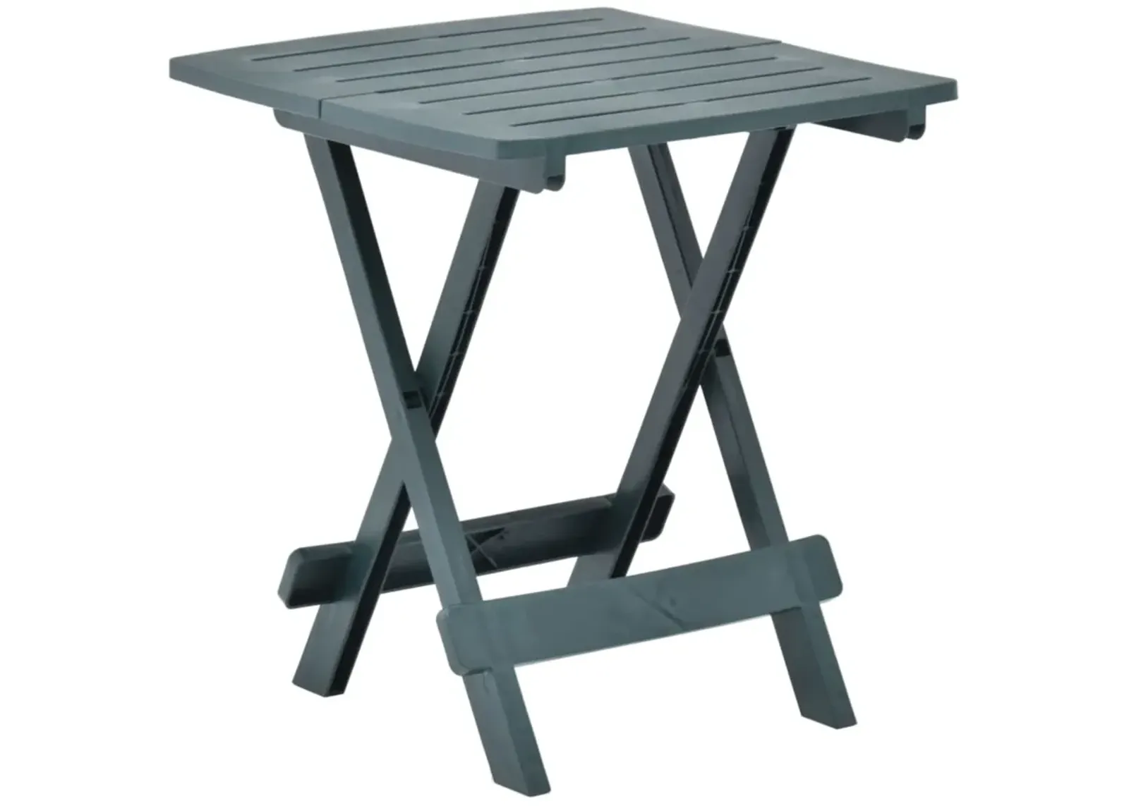 vidaXL Folding Garden Table Green 17.7"x16.9"x19.7" Plastic