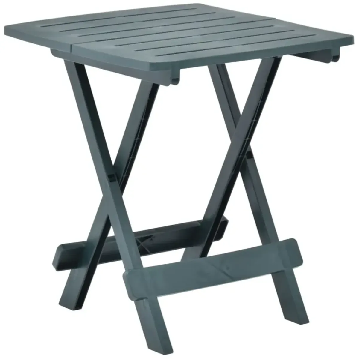 vidaXL Folding Garden Table Green 17.7"x16.9"x19.7" Plastic