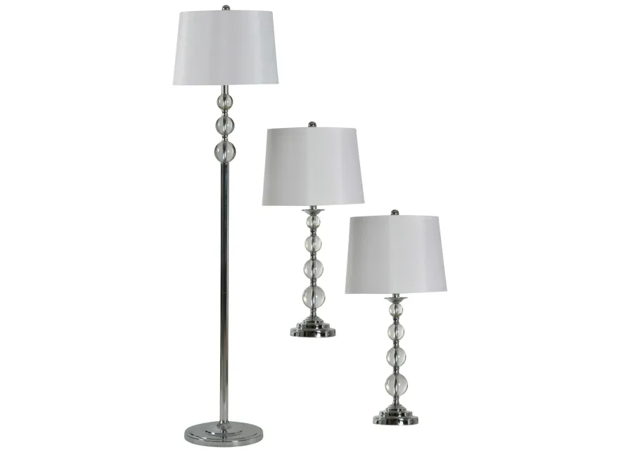 Chairome Table & Floor Lamp (Set of 2)