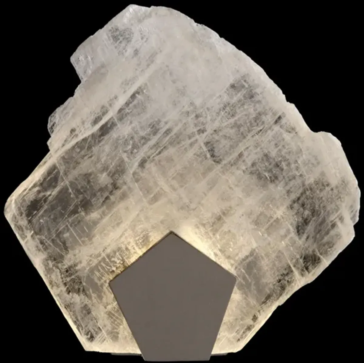 Selenite Pane Single-Light Wall Sconce
