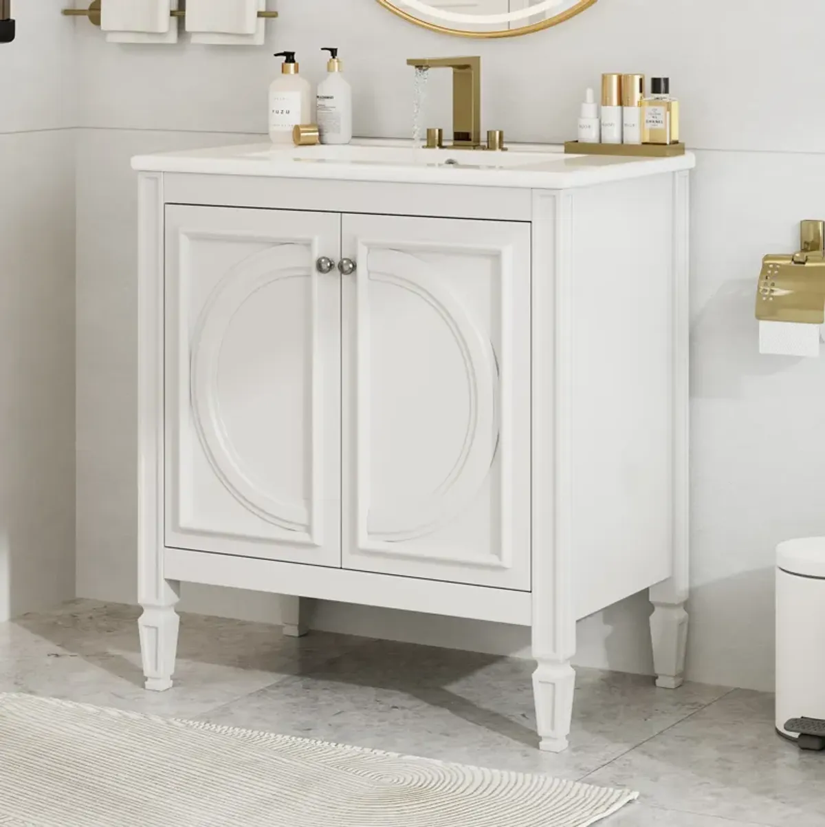 Merax Bathroom Vanity with Sink and 2 Doors