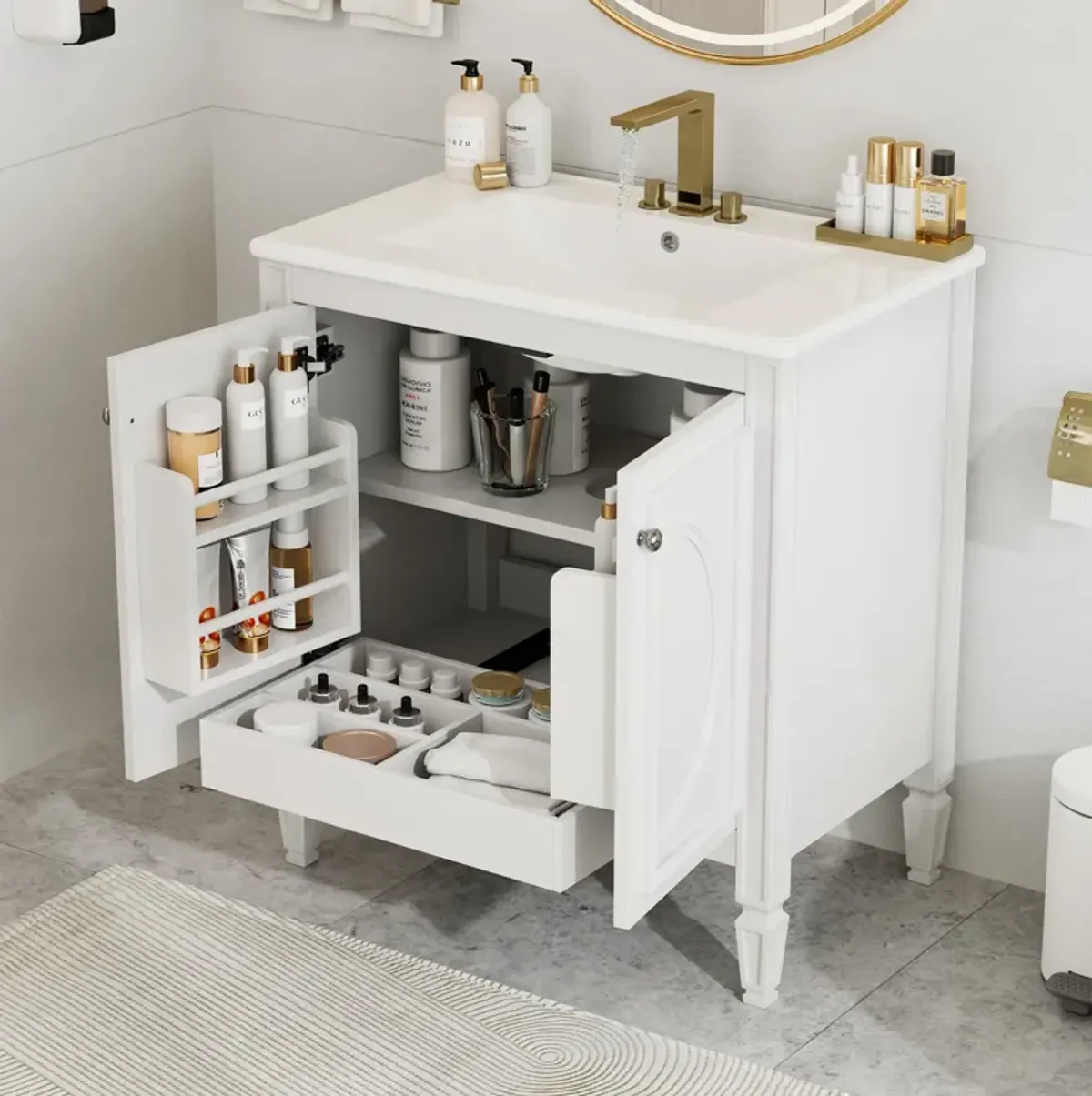 Merax Bathroom Vanity with Sink and 2 Doors