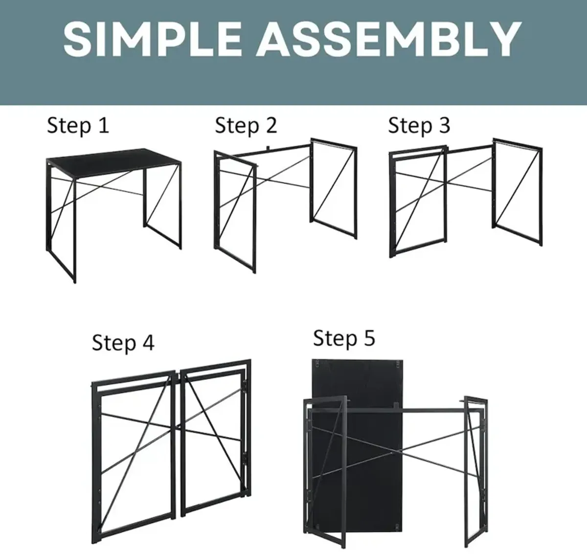 Convenience Concepts Xtra Folding Desk