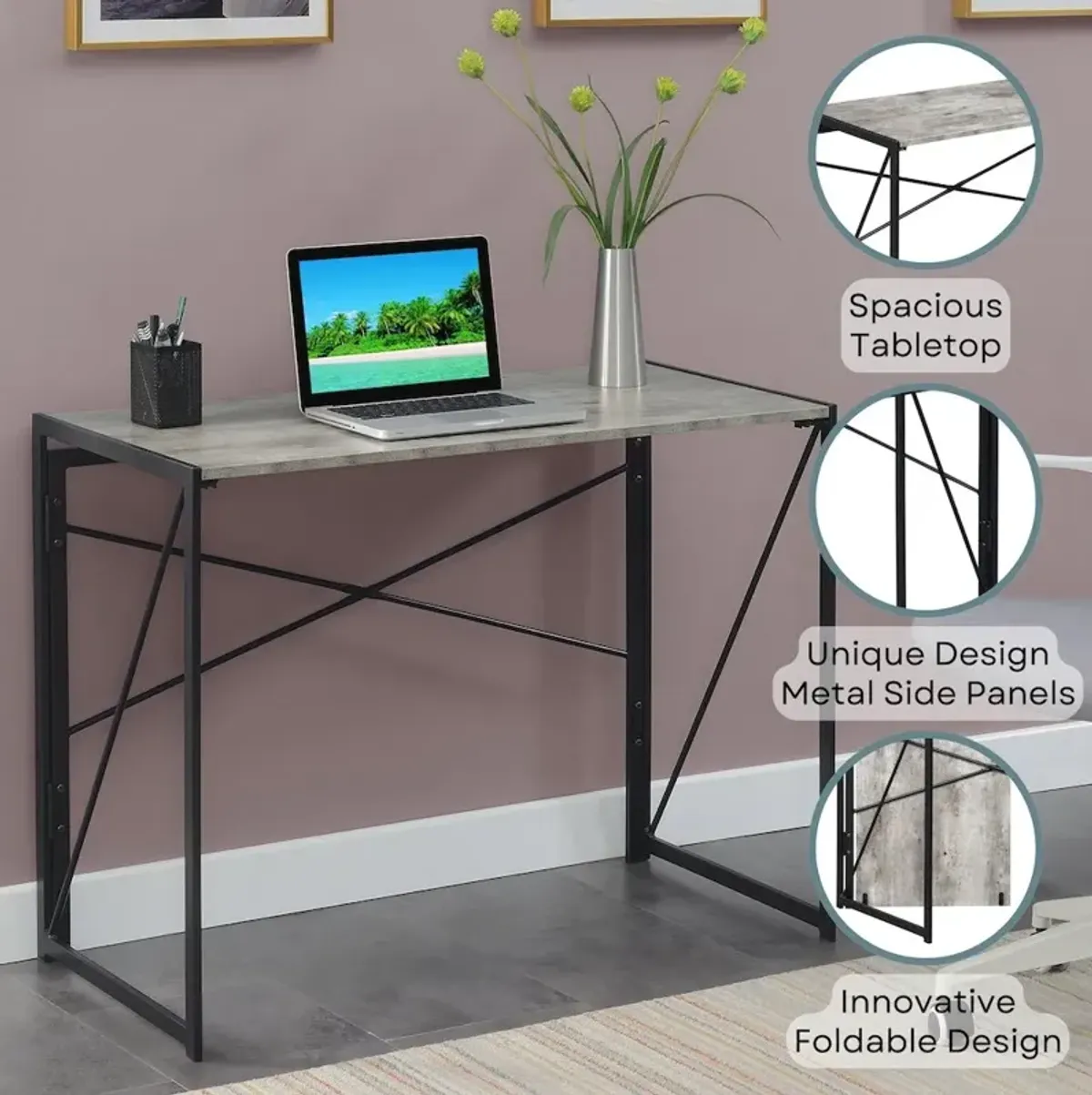 Convenience Concepts Xtra Folding Desk