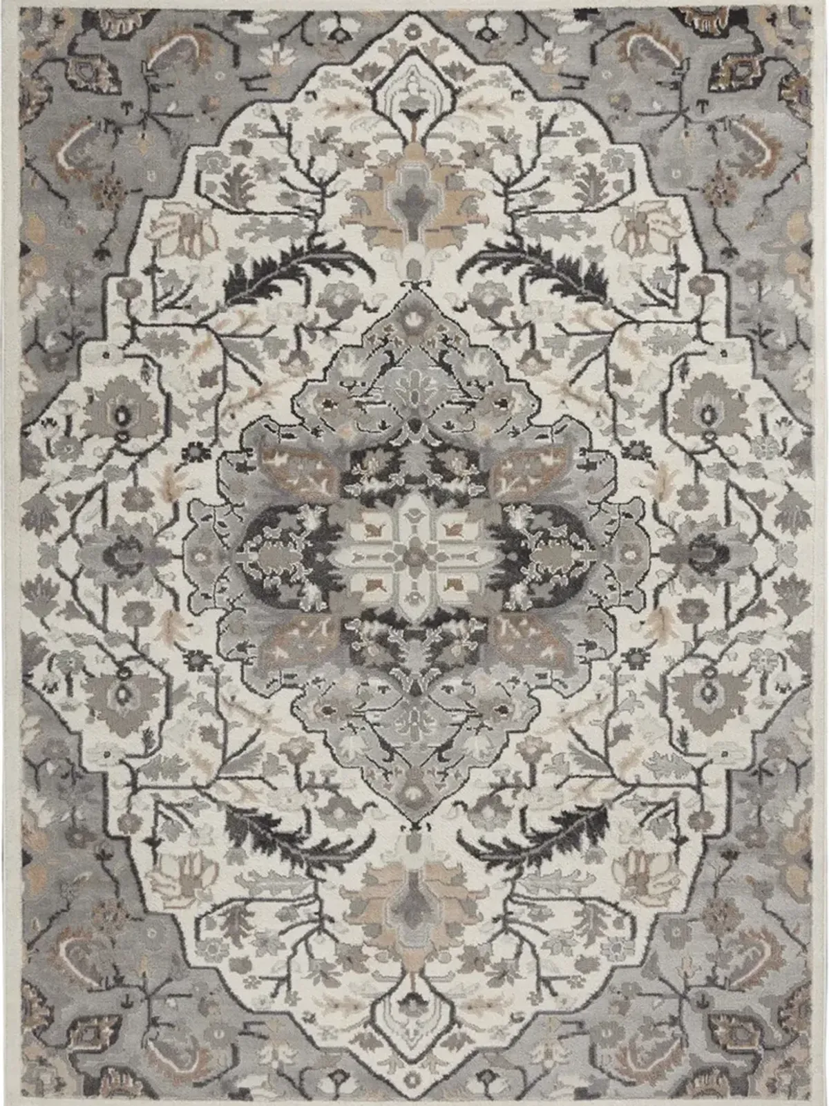 Elation ETN09 Ivory/Gray 6' x 9' Rug