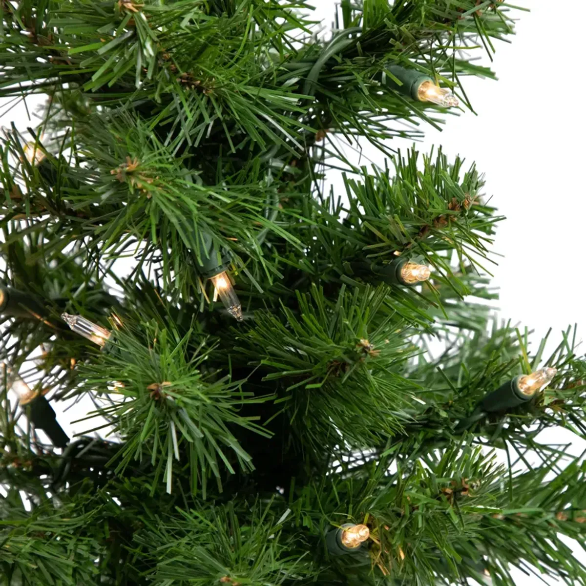 18" Pre-Lit Medium Blackwater Fir Artificial Christmas Tree  Clear Lights