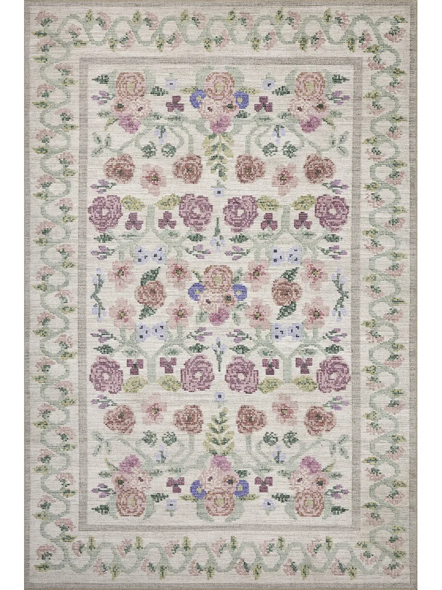 Rosa RSA-01 Ivory 2''6" x 9''6" Rug by Rifle Paper Co.