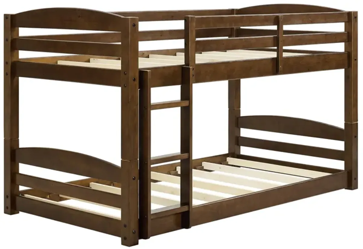 DHP Sierra Convertible Twin over Twin Bunk Bed with Safety Railings