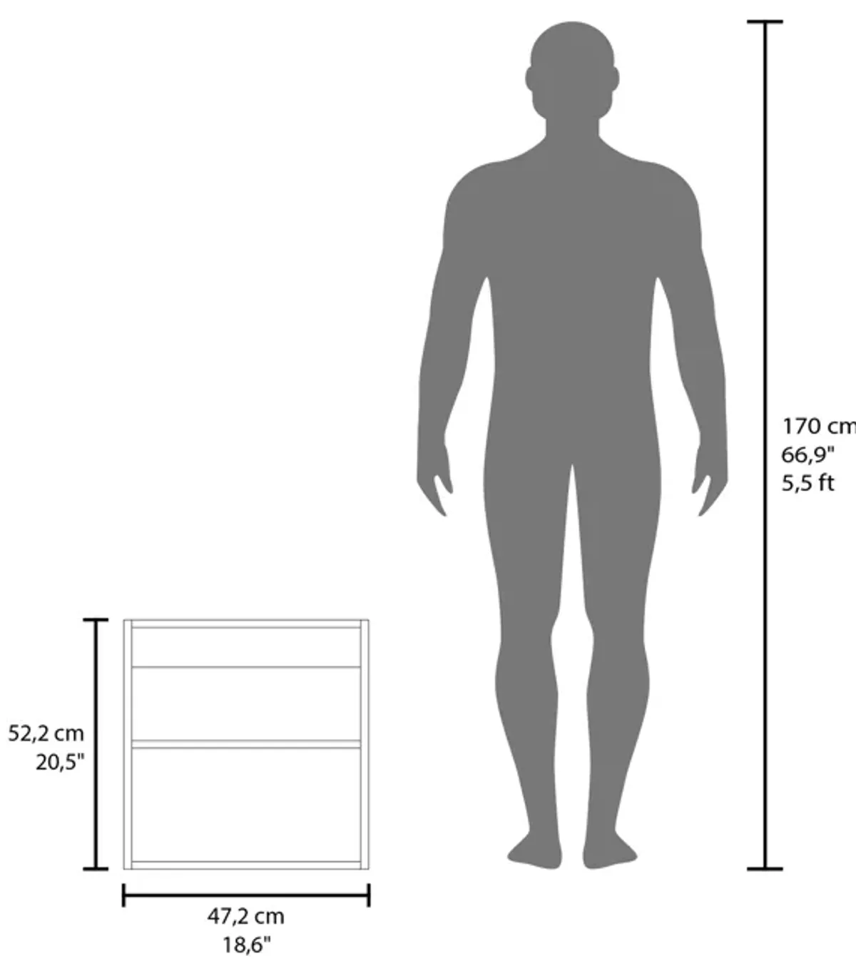 Asheboro Medicine Cabinet 20.5" H, with 2 Shelves, 1 Door, and 1 Mirror, White