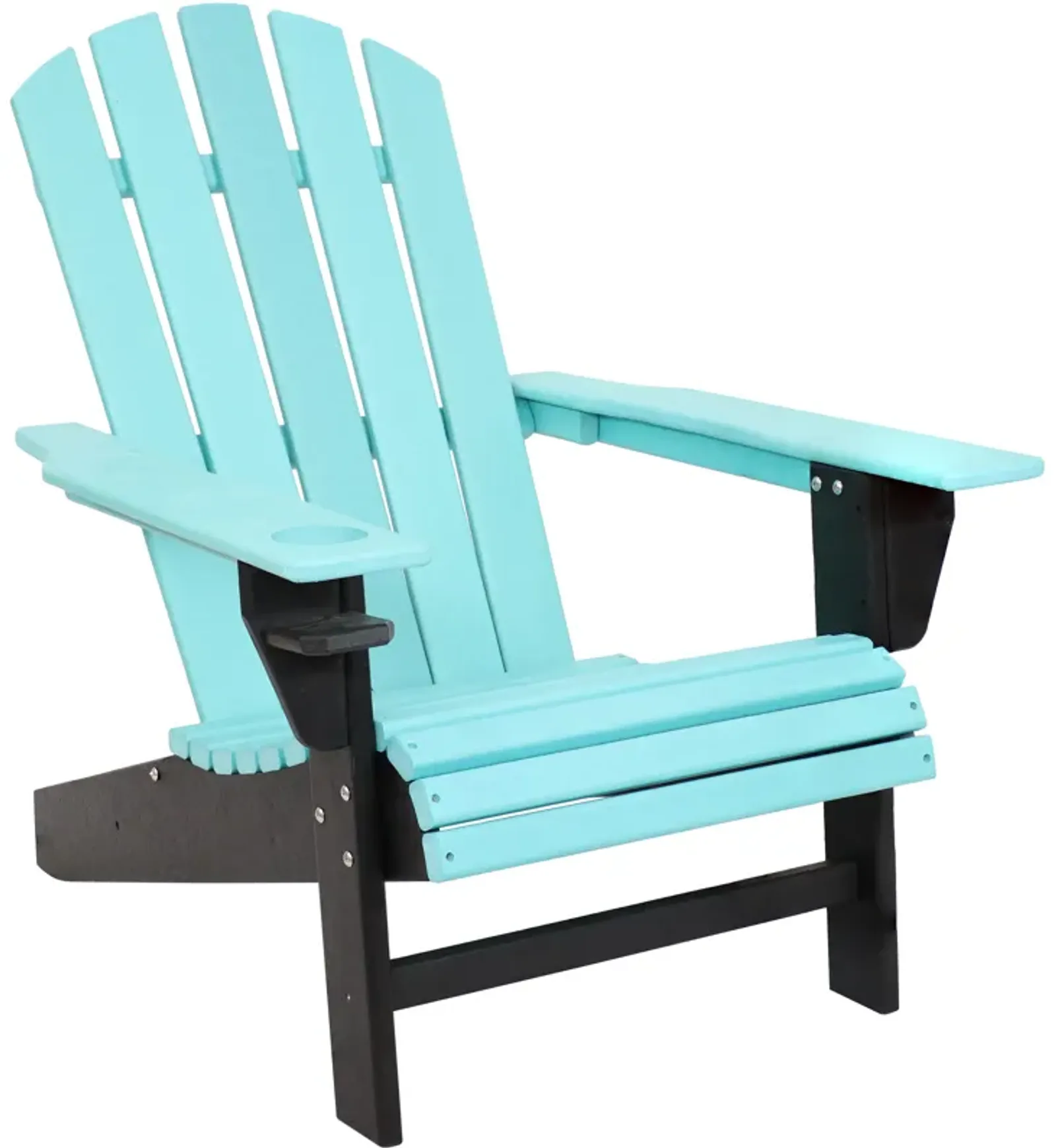 Sunnydaze All-Weather Adirondack Chair with Drink Holder