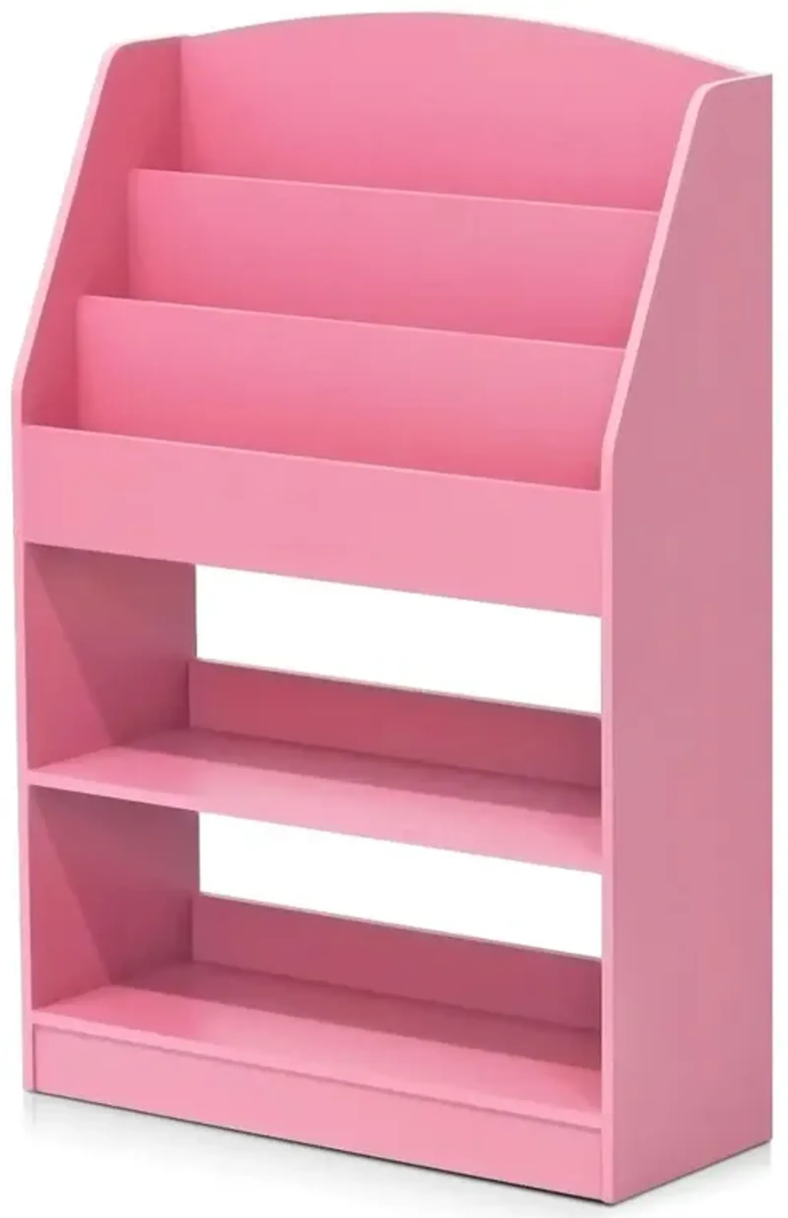 Furinno KidKanac Magazine/Bookshelf with Toy Storage, Pink