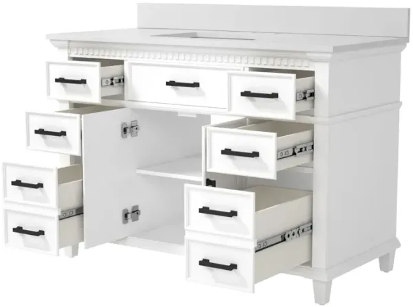 Vanity 48 in White/wood