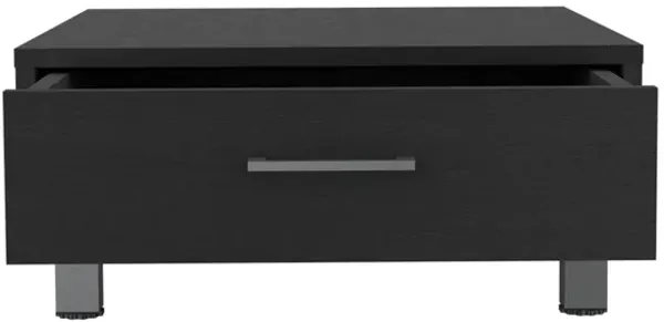 DEPOT E-SHOP Athens Coffee Table, One Drawer, Four Legs, Black