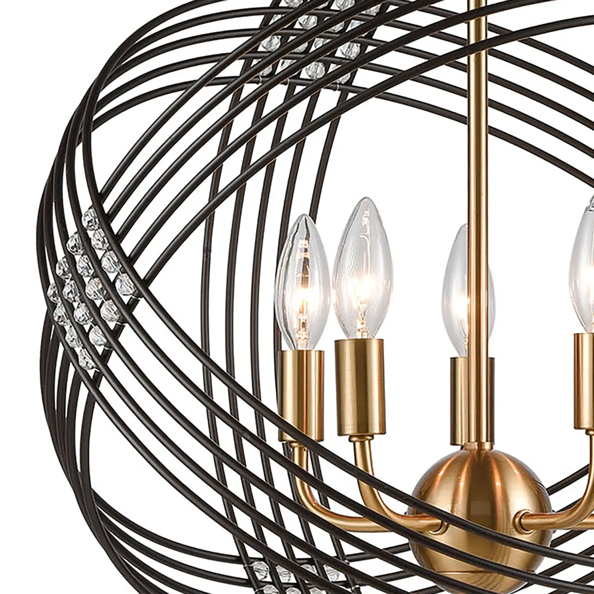 Concentric 19'' Wide 5-Light Chandelier