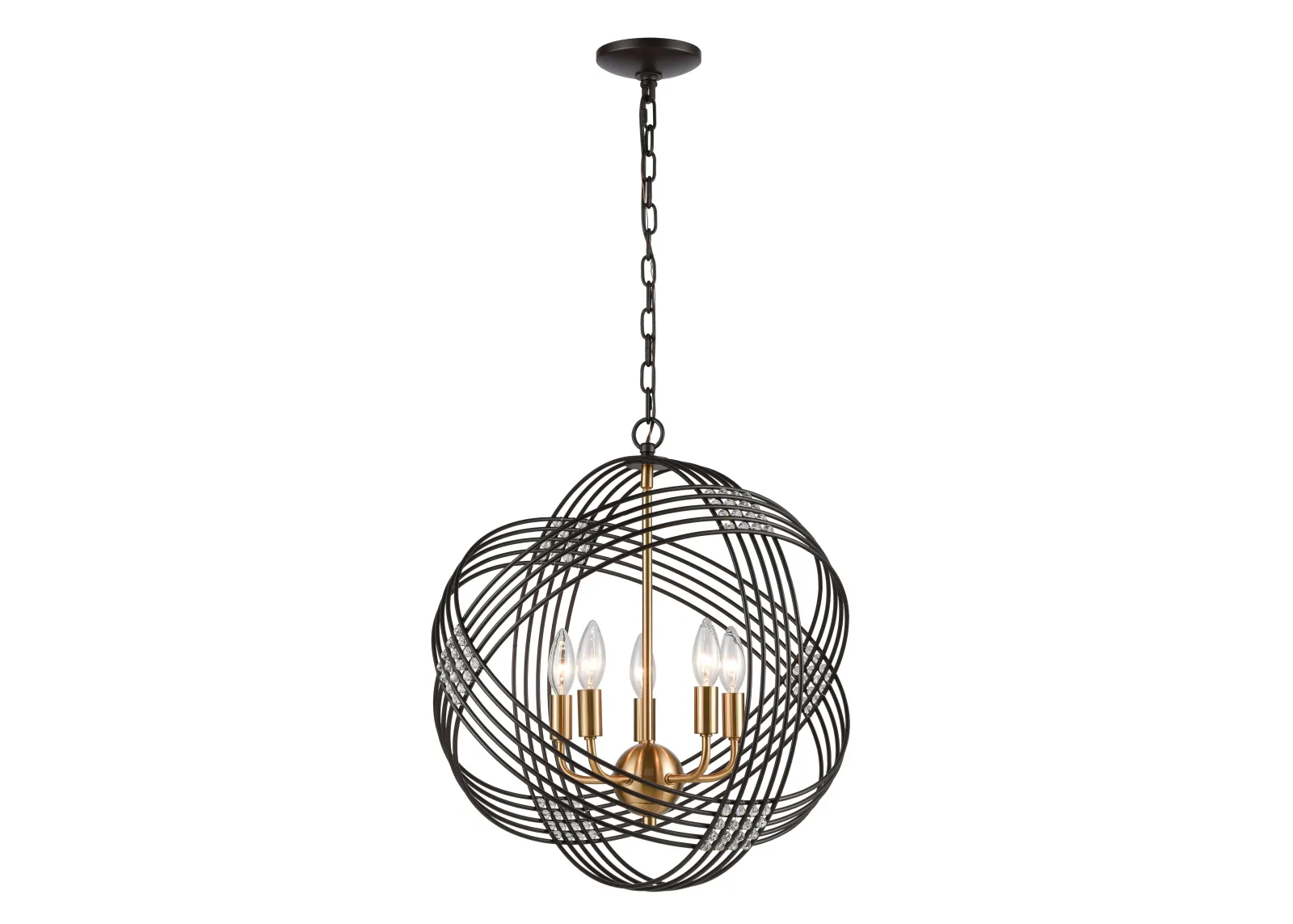 Concentric 19'' Wide 5-Light Chandelier