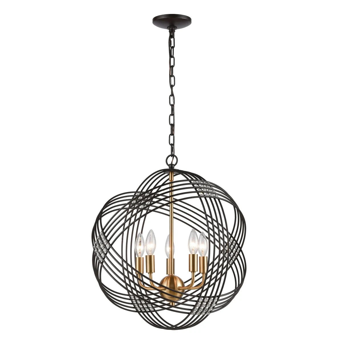 Concentric 19'' Wide 5-Light Chandelier