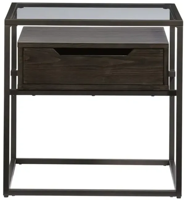 End Table, Contemporary Umber