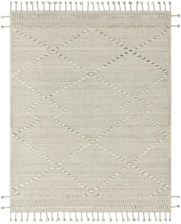 Iman IMA03 Ivory/Light Grey 5'6" x 8'6" Rug