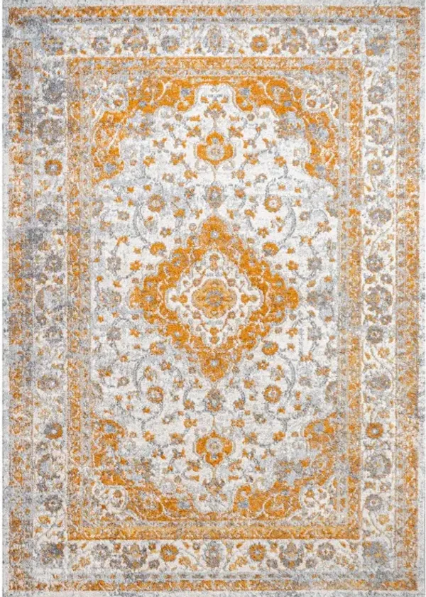 Indhira Ornate Medallion Persian Area Rug
