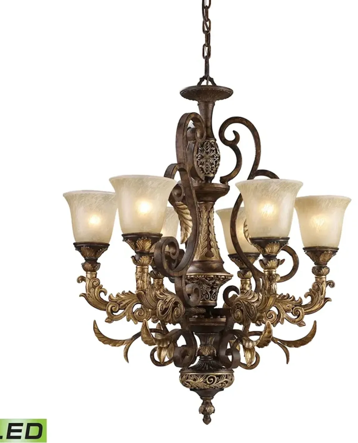 Regency 6-Light Chandelier