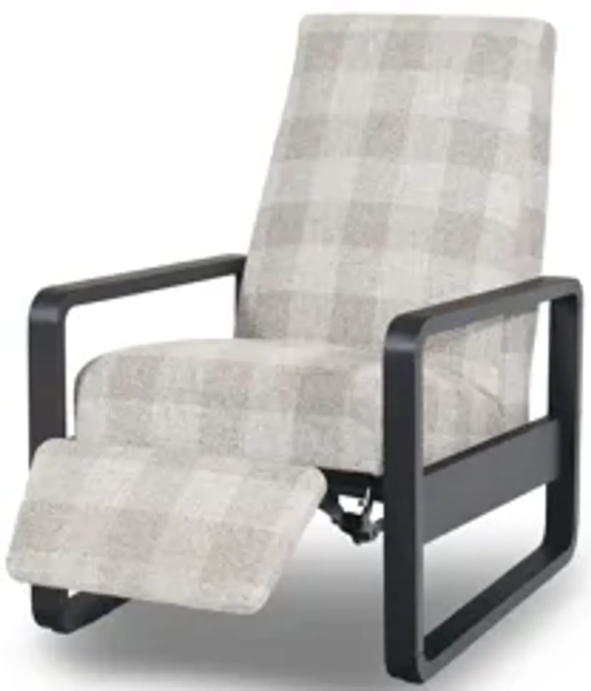 Linen Taupe 27" Recliner with Wood Arm