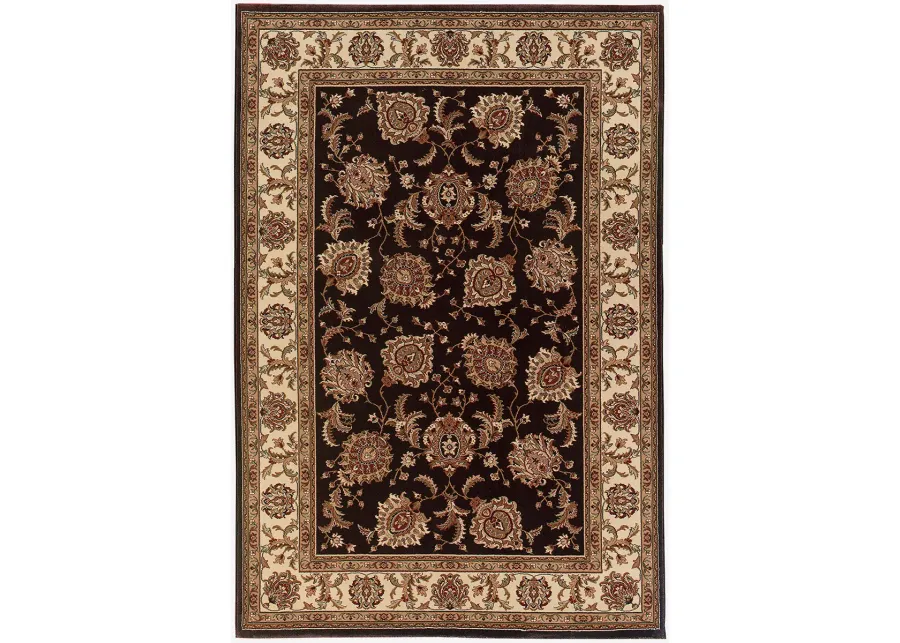 Ariana 6'7" x 9'6" Brown Rug