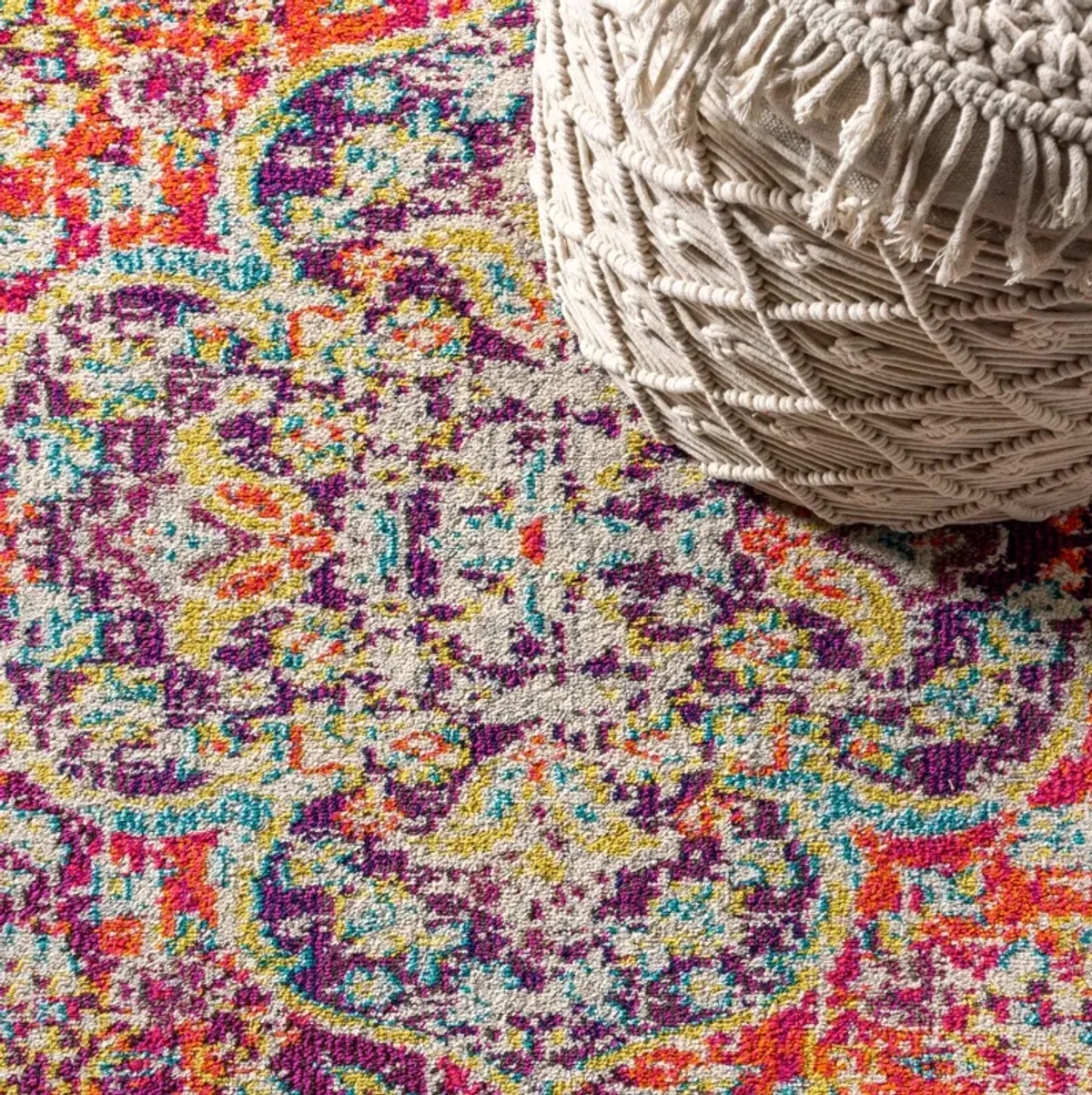 Imara Bohemian Flair Boho Vintage Medallion Area Rug