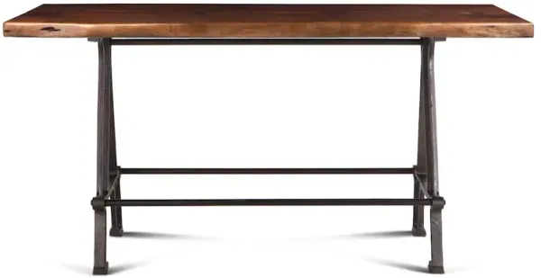 World Interiors Artezia 72-Inch Acacia Wood Live Edge Gathering Table