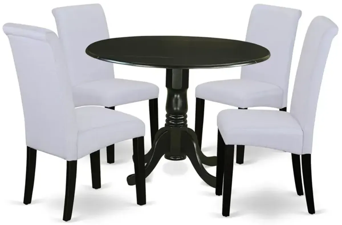 Dining Room Set Black, DLBA5-BLK-05