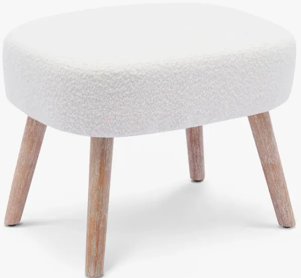 WestinTrends Genevieve 21" Wide Square Upholstered Cushion Ottoman Foot Stool