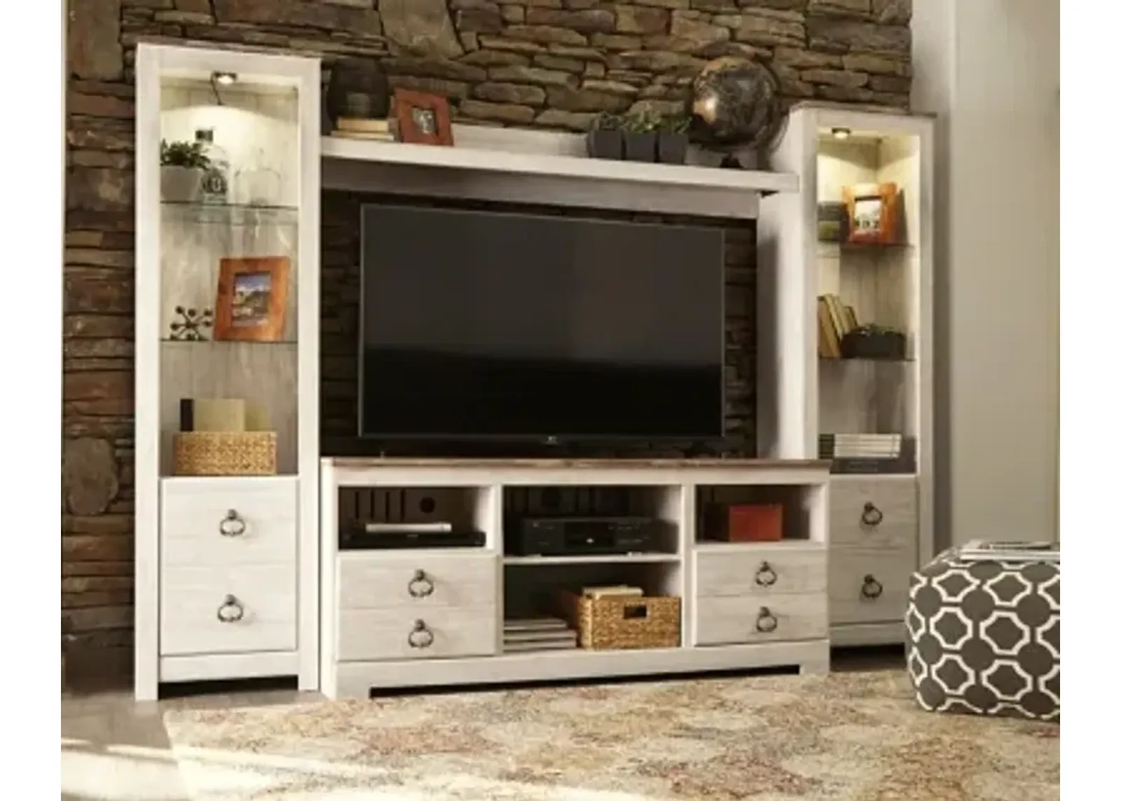 Willowton 4-Piece Entertainment Center