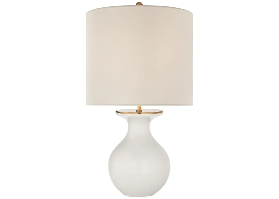 Albie Small Desk Lamp in White