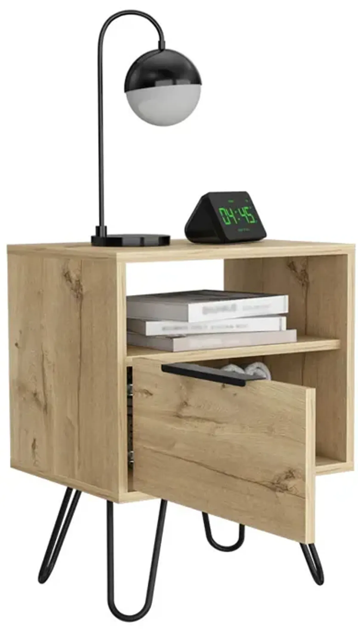 Nightstand Skyoner, Bedroom, Light Oak