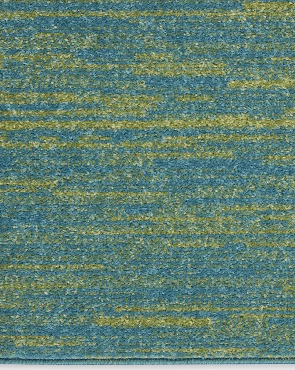 Nourison Essentials NRE01 Blue/Green 9' x 12' Rug