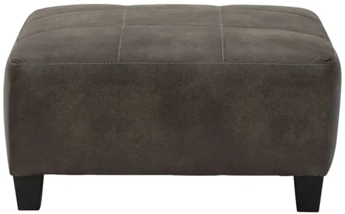 Navi Smoke Oversized Ottoman