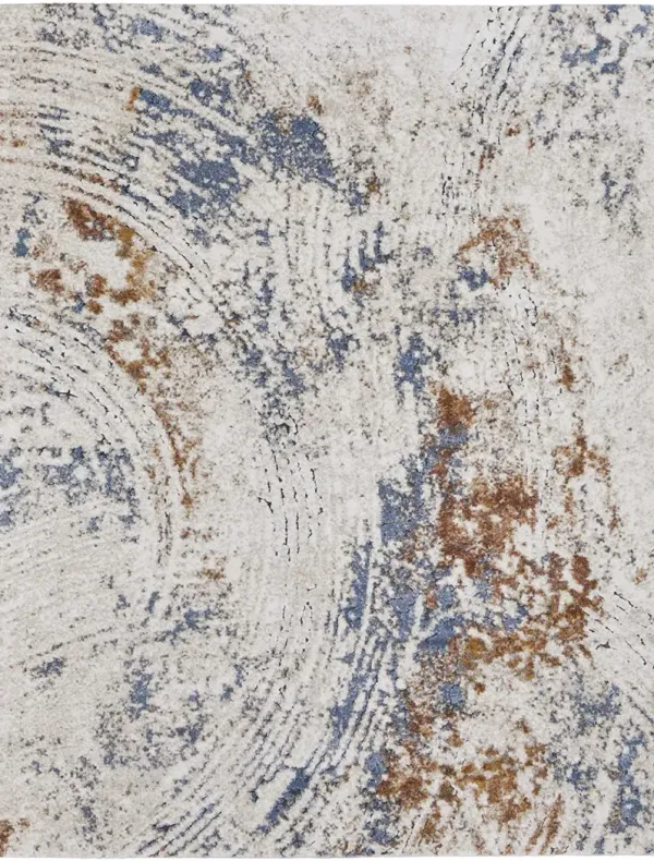 Gilmore 39MMF 2' x 3' Ivory/Blue/Orange Rug