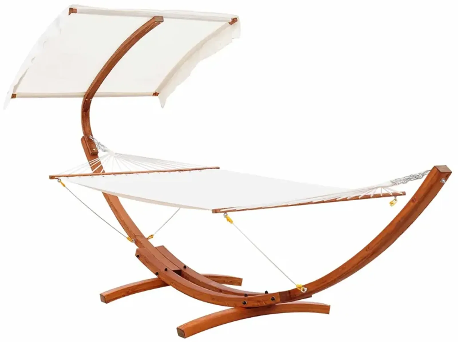 Duo Relaxation Station: 2-Person Arc Hammock with Canopy Stand