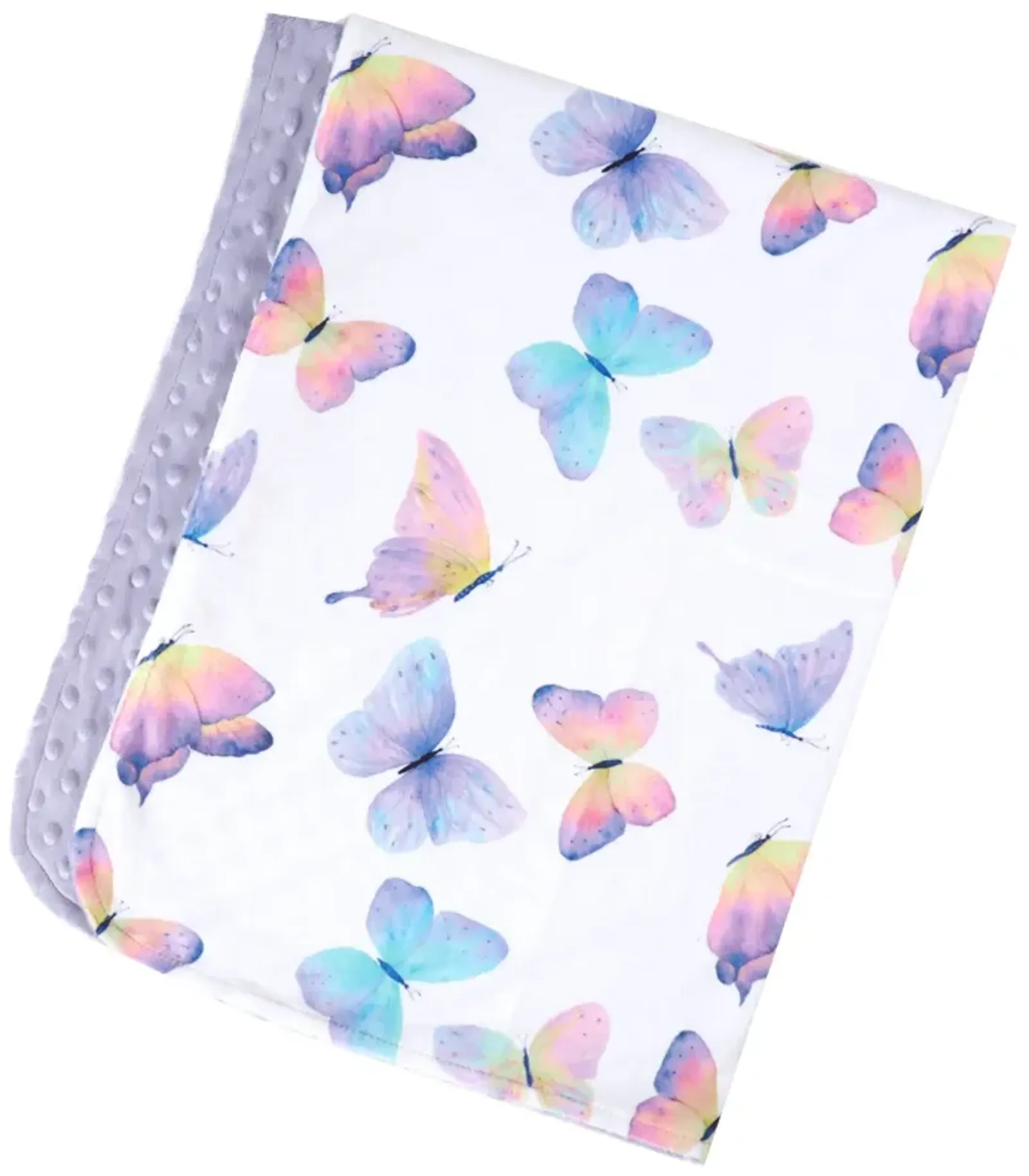 Honey Lemonade - Premium Baby & Toddler Minky Blanket (Butterfly)