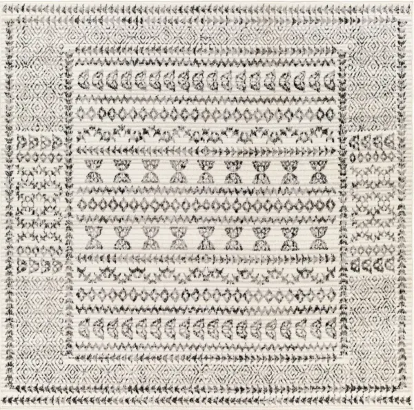 Pisa PSS-2313 7'10' Round Black Rug