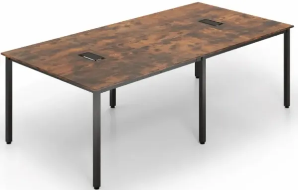 Hivvago 8 Feet Conference Room Table Large Meeting Table Seats up to 10 People