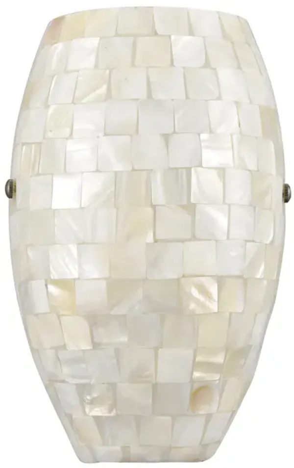 Capri 8'' High 1-Light Ivory Sconce