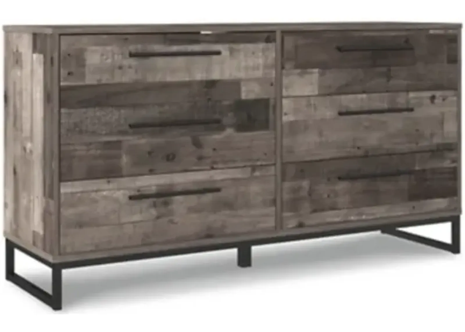 Neilsville 6 Drawer 59" Dresser in Multi Gray