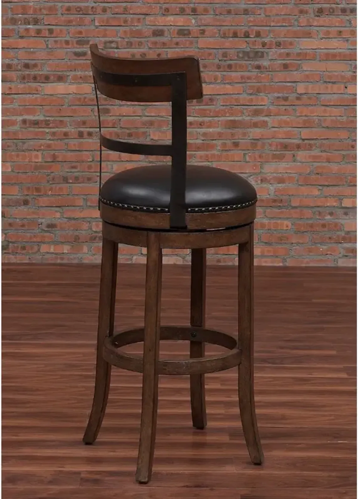 Taranto 26" Bar Swivel Stool - Washed Brown