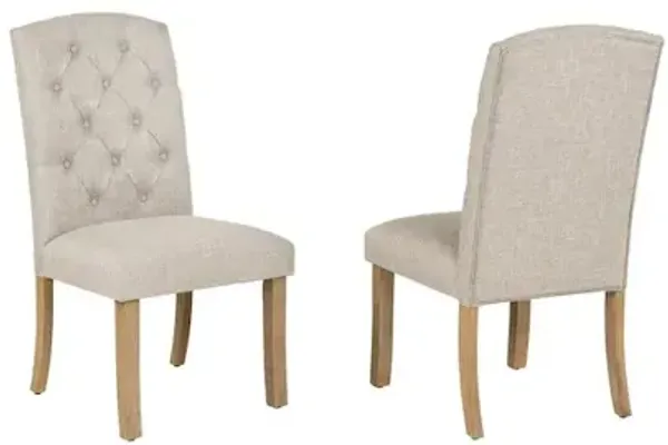 Beige Dining Chairs Wood Legs In Beige Color