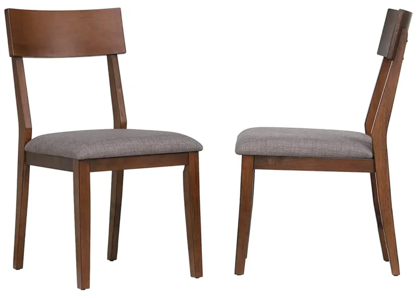 Mid Century Danish Walnut Upholstered Side Chair (Set of 2)