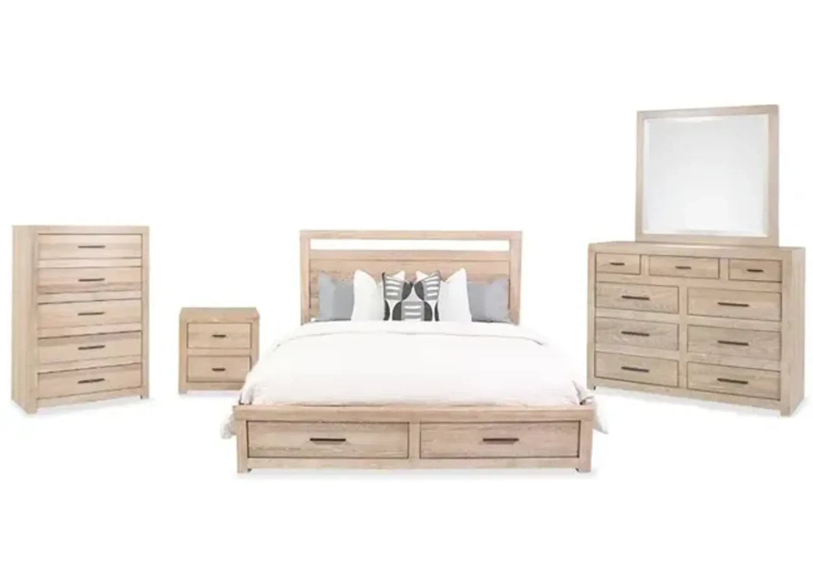 Modern Loft California King Khaki 5-Piece Bedroom Set