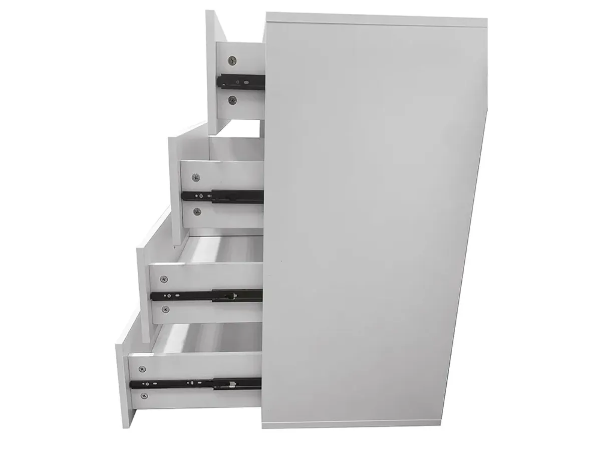 Closet Organizer System, Closet System with 6 Drawers, Walk in Closet Organizers and Storage with 8 Shelves Wall Mounted, White Wardrobe Closet